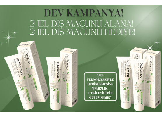 2 AYM JEL DİŞ MACUNU +2 JEL DİŞ MACUNU HEDİYE